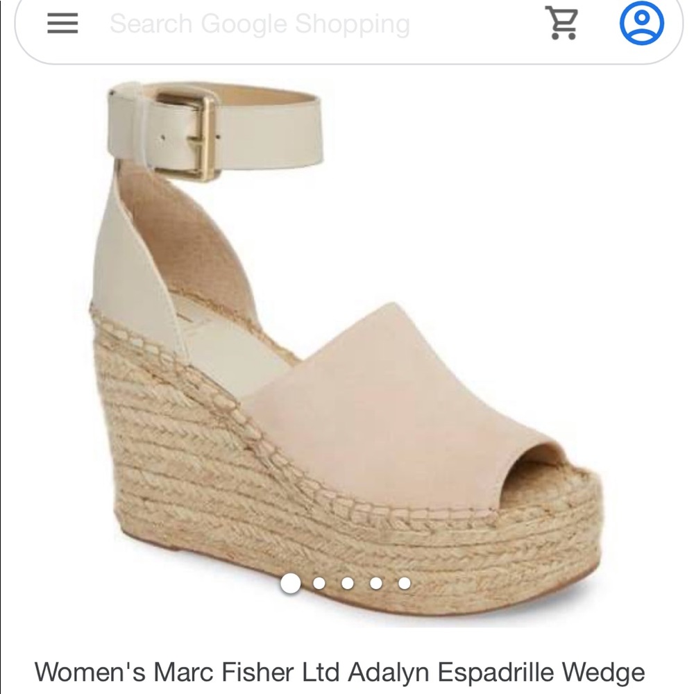 Marc Fisher Adalyn Ivory Suede Size 10 gently used